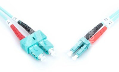 Digitus FO Patch Cord, Duplex, LC to SC MM OM3 50/125 &micro;, 1 m