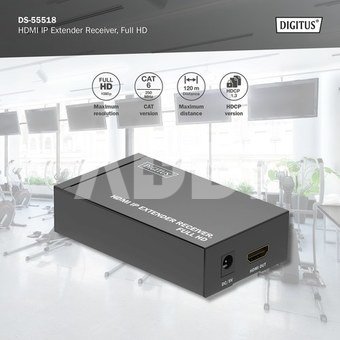 Digitus | HDMI IP Extender Receiver, Full HD | DS-55518