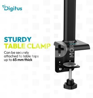 Digitus LED Desk Lamp, 50 cm, Black | DA-90490 | 1025 lm | 7 W | 3000-6500 K | Warm to cold white light | LED lamp | 10 V