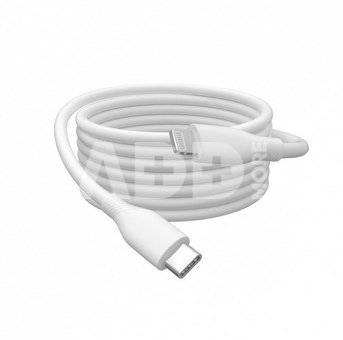 Digitus Lightning silicone connection cable, USB-C - Lightning, 1m | AK-600110-010-W