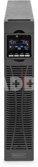 DIGITUS OnLine UPS, rack/tower, 3000VA, 3000W, LCD, 8 x C13, 1 x C19, RS-232, USB, SNMP card (optional), relay card (optional) Digitus