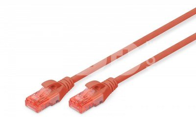 Digitus Patch cord U/UTP cat.6 PVC 0,5m red