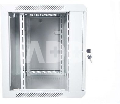 Digitus Patching wardrobe hanging n/d 19 9U S / 600 G / 450 gray, glass door, removable side panels