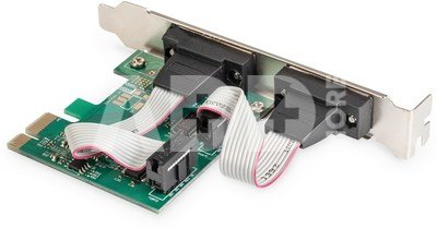 Digitus 2 x serial (COM) PCIe card whit low profile bracket