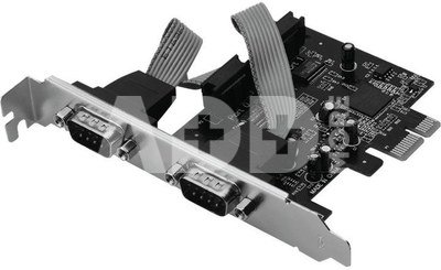Digitus 2 x serial (COM) PCIe card whit low profile bracket
