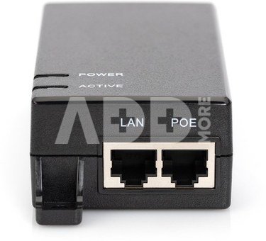 Digitus Power supply/adapter PoE 802.3af, max. 48V 15.4W Gigabit 10/100 / 1000Mbps, active