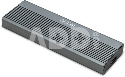 Digitus USB M.2 hard disk enclosure, SSD, external, NVMe, 10Gbps, USB 3.1 Gen2