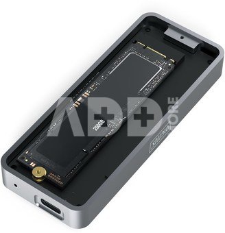Digitus USB M.2 hard disk enclosure, SSD, external, NVMe, 20Gbps, USB 3.2 Gen2x2