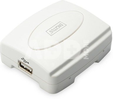 Digitus USB Print Server, 1-Port 1x RJ45, 1x USB A, USB 2.0 DN-13003-2 White