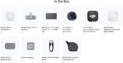 DJI Mic Mini 2 (1 TX + 1 Mobile RX + Charging Case)