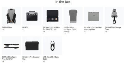 DJI Mini 5 Pro Fly More Combo (DJI RC2）