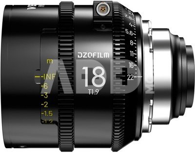 DZO Optics DZOFILM Vespid Prime2 18mm (PL_Black_Carton_1pcs_Metric)