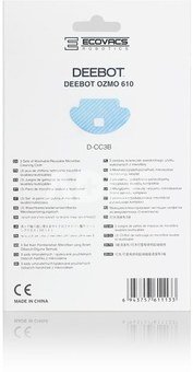 Ecovacs | Mopping cloth for OZMO 610/601 | D-CC3B | Blue