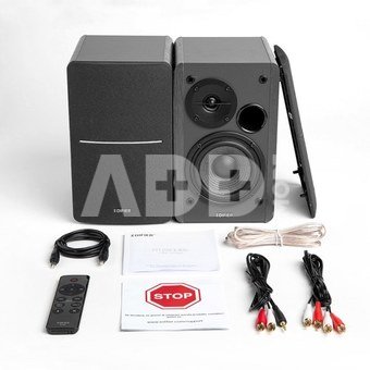 Edifier Powered Bluetooth Bookshelf Speakers R1280DBS Black, Bluetooth, Wireless connection