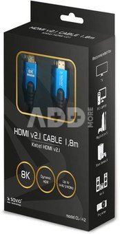 Elmak HDMI cable CL-142 v.2.1 1,8m SAVIO