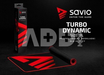 Elmak Mouse and keyboard pad 900x400 SAVIO Turbo Dynamic XL, stitched edges