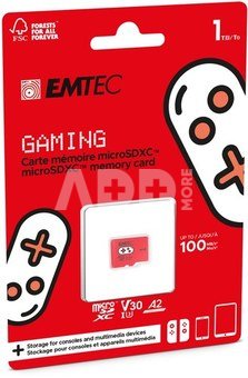 MicroSD 1TB UHS-I U3 V30 A2 Gaming Rouge