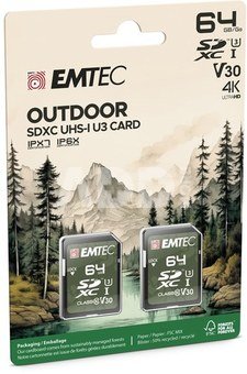 SD 64GB UHS-I U3 V30 Outdoor 2 pcs