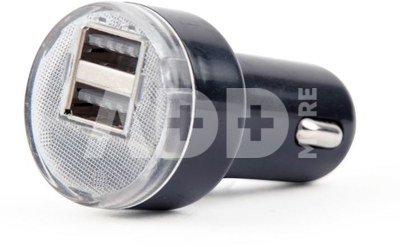 EnerGenie 2-port USB car charger EG-U2C2A-CAR-02 Black, 2.1 A