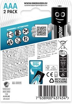 Energizer battery Max Plus Alkaline AAA CP2