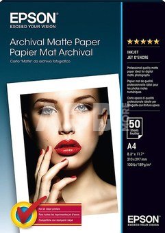 Epson Archival Matte Paper A4, 50 Sheet, 192g S041342