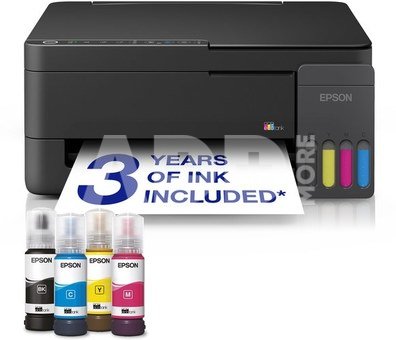 Epson EcoTank | L3350 | Inkjet | Colour | Multifuction Printer | A4 | Wi-Fi | Black