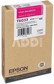 Epson ink cartridge vivid magenta T 603 220 ml T 6033
