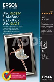 Epson Ultra Glossy Photo Paper A4, 15 Sheet, 300g S041927