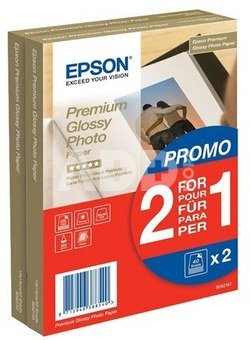 2x 40 Epson Premium Glossy Photo Paper 10x15 cm, 255 g