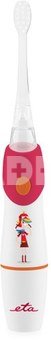 ETA Toothbrush | Sonetic ETA071090030 | Battery operated | For kids | Number of brush heads included 2 | Number of teeth brushing modes 1 | Red/White