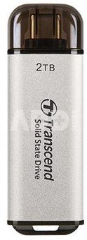 External SSD|TRANSCEND|ESD300|2TB|USB-C|Write speed 950 MBytes/sec|Read speed 1500 MBytes/sec|TS2TESD300S
