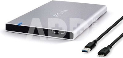 FANTEC ALU7MMU3 silver Aluminium 2,5 SATA, USB 3.0, 7mm