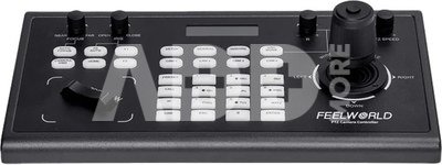 FEELWORLD KBC10 PTZ CAMERA CONTROLLER WITH JOYSTICK AND KEYBOARD CONTROL LCD DISPLAY POE SUPPORTED