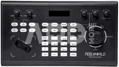 FEELWORLD KBC10 PTZ CAMERA CONTROLLER WITH JOYSTICK AND KEYBOARD CONTROL LCD DISPLAY POE SUPPORTED