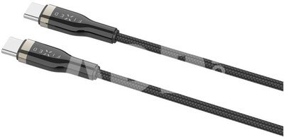 FIXED Braided Cable USB-C/USB-C, 1,2m, 100W, Black