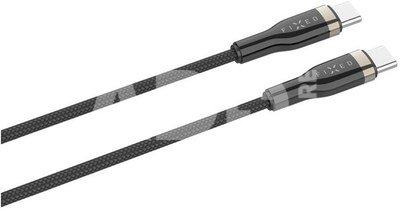 FIXED Braided Cable USB-C/USB-C, 1,2m, 100W, Black