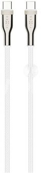 FIXED Braided Cable USB-C/USB-C, 1,2m, 100W, White