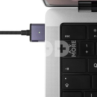 Fixed | Braided charging cable with USB-C/MagSafe 3 connectors, 2 m, 140 W, Gray