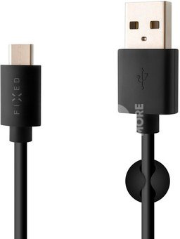 FIXED Long Cable USB/USB-C 2m, Black