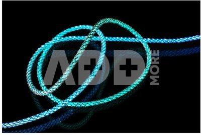 Fixed | Glowing Charging Cable USB-C/USB-C, PD support, Rainbow | FIXDLED-CC-RA