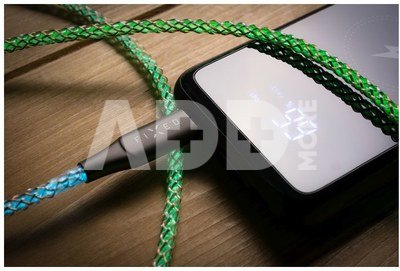 Fixed | Glowing Charging Cable USB-C/USB-C, PD support, Rainbow | FIXDLED-CC-RA