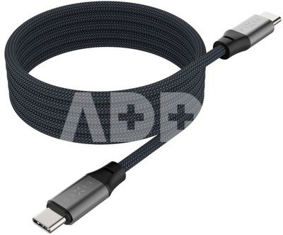 Fixed | Magnetic Braided Cable USB-C/USB-C, USB 2.0, Gray | FIXDBM-CC12-GR