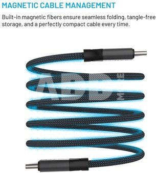 Fixed | Magnetic Braided Cable USB-C/USB-C, USB 2.0, Gray | FIXDBM-CC2-GR