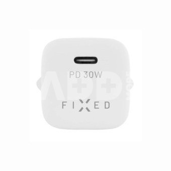FIXED Mini USB-C Travel Charger 30W, White
