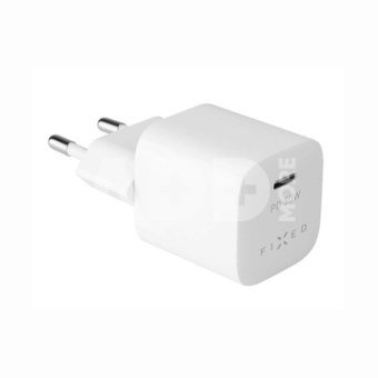 FIXED Mini USB-C Travel Charger 30W, White