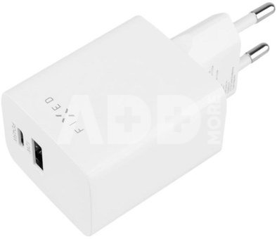 Fixed Mini USB-C/USB Travel Charger 45W | FIXC45M-CU-WH