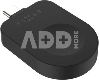 Fixed USB-C Charging Adapter for Apple Watch compatible with Powerstation Uni, Black