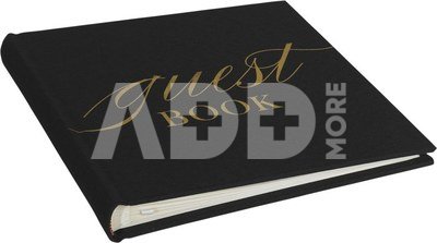 Focus Base Line Canvas Album 20x20 Guestbook Black