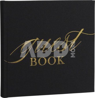 Focus Base Line Canvas Album 20x20 Guestbook Black