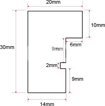 Focus Dahlia UV Glass Black 40x50/PP 30x40